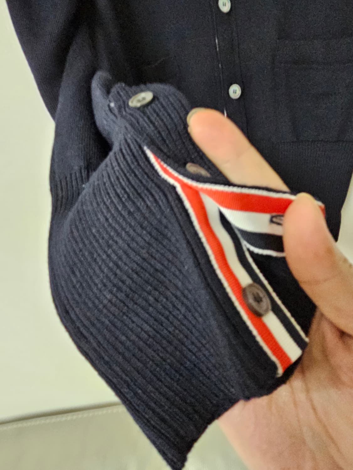 톰브라운 메리노울 레이어드 가디건(2/100/새상품급) 상품이미지7