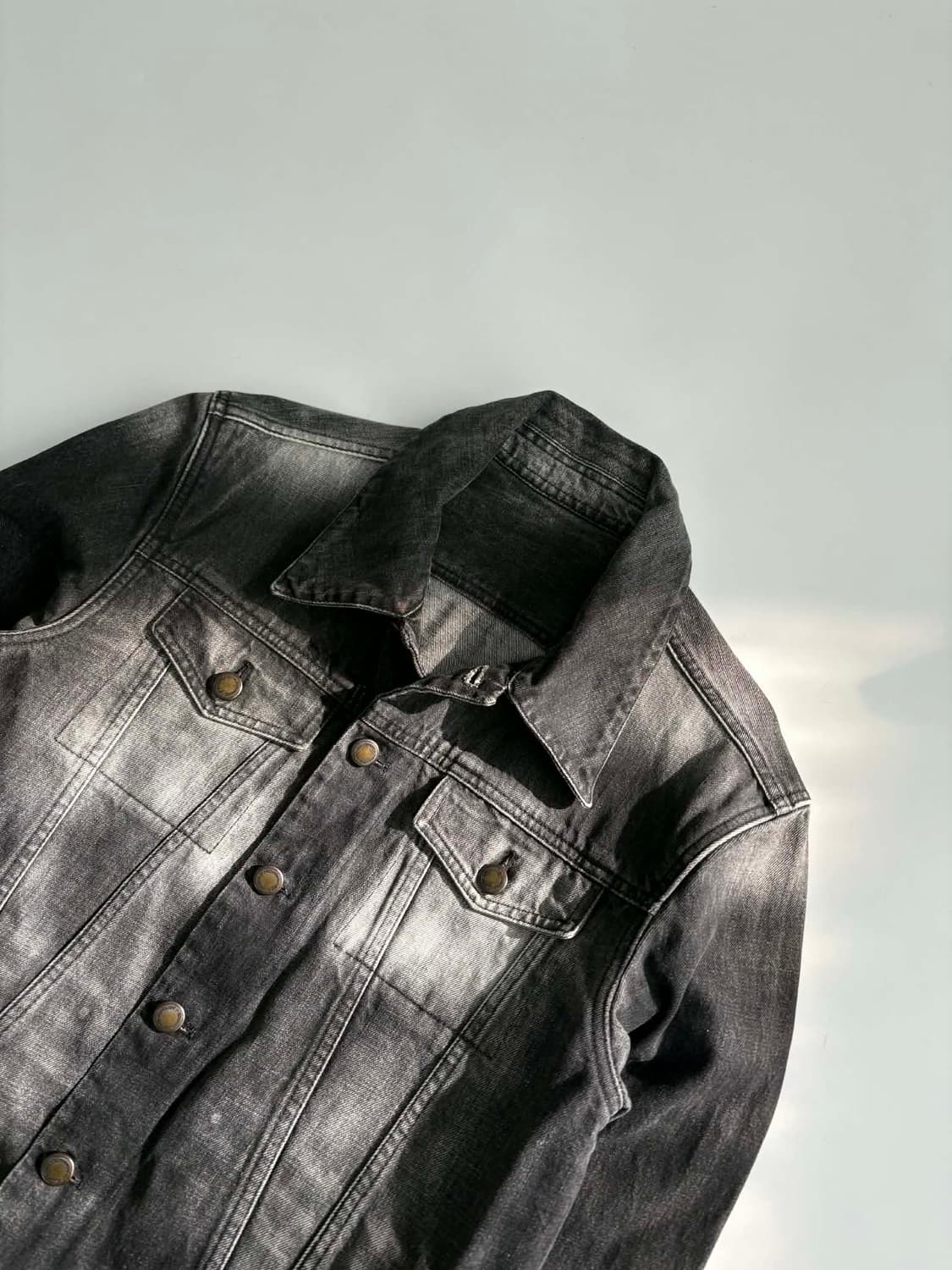 [48] 입생로랑 리브 고쉬 데님 트러커 자켓 상품이미지7