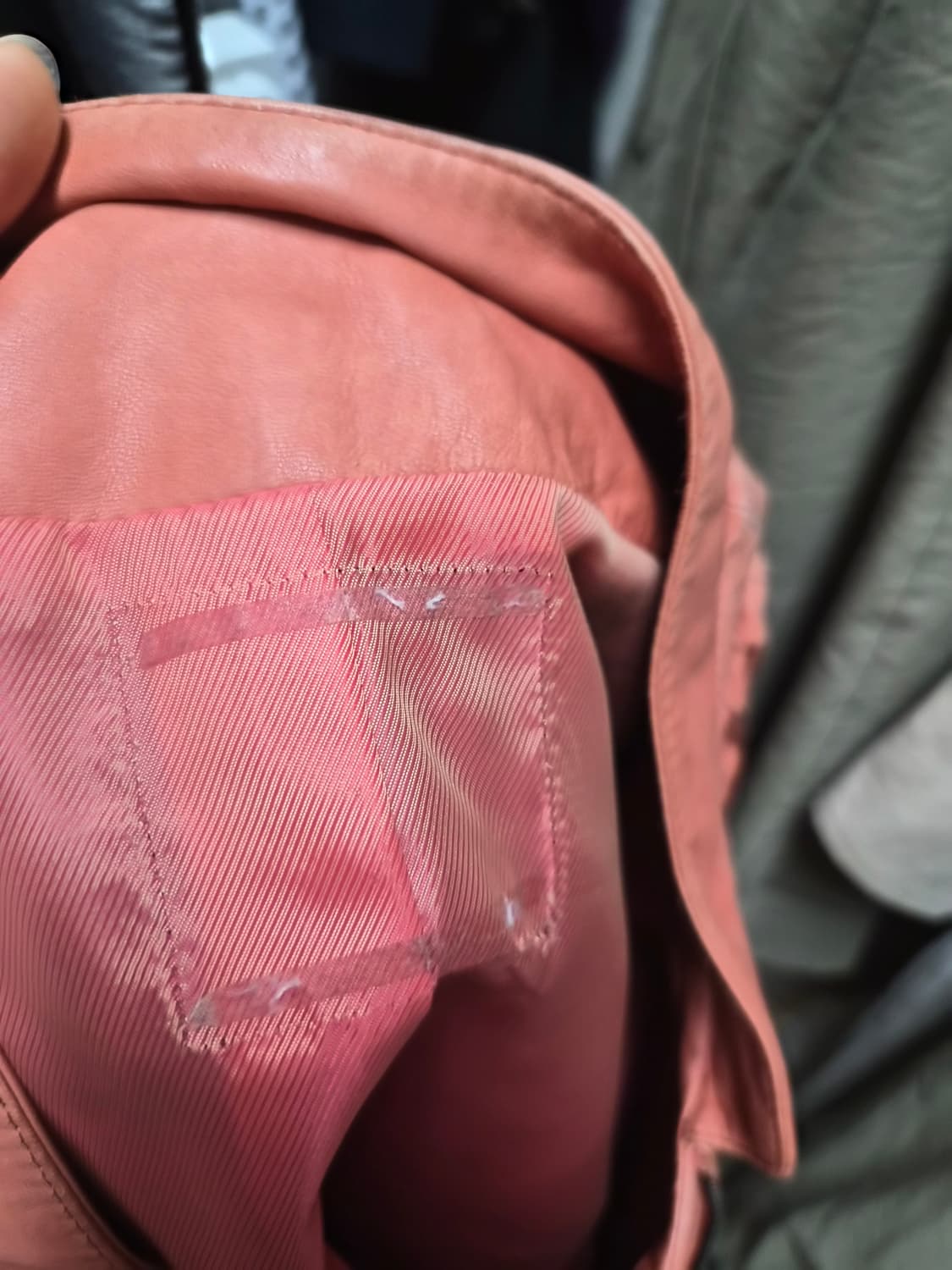 레니본 셔링 양가죽자켓 상품이미지10