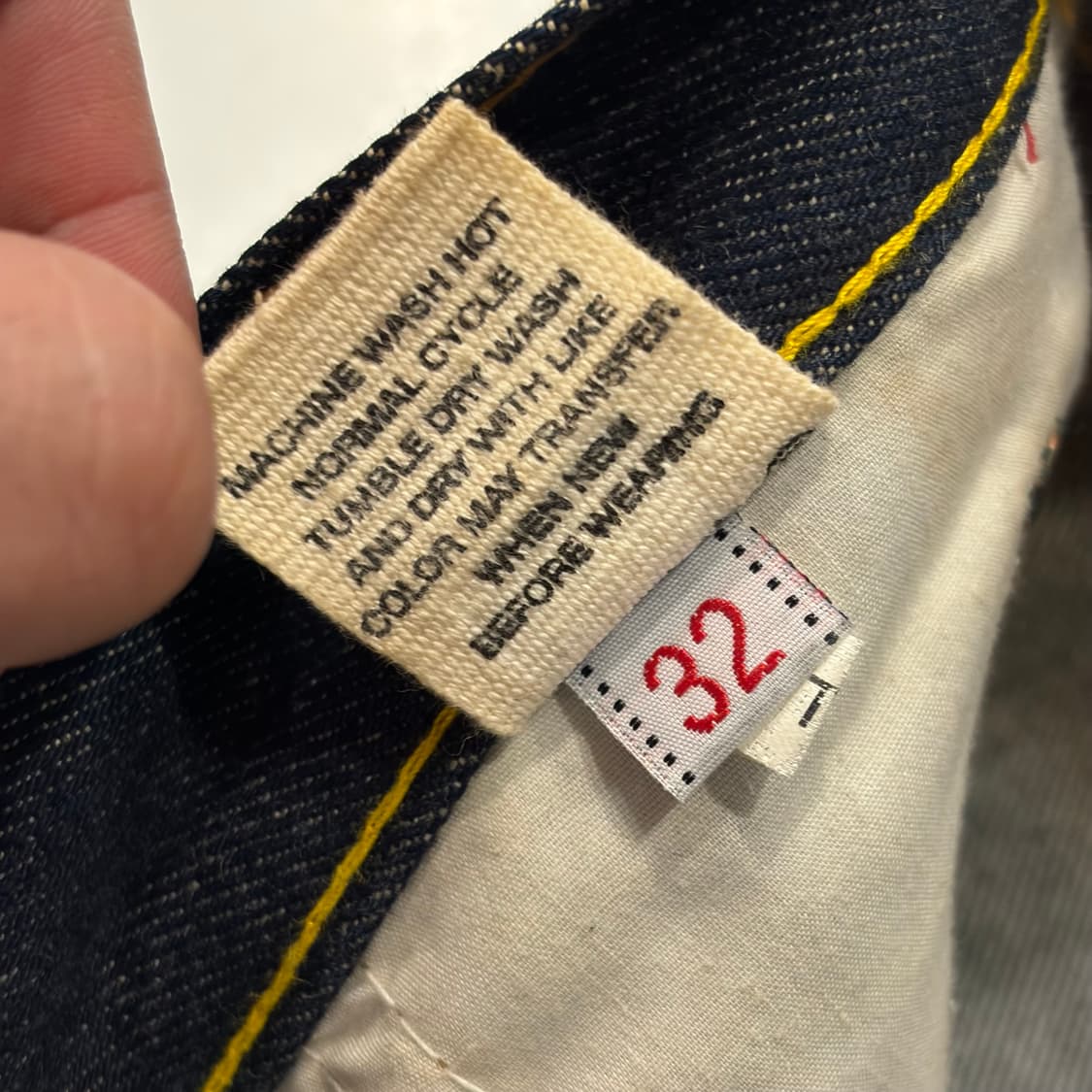 [34x32] EVISU 에비수 오사카 자수 데님 청바지 팬츠 E5 상품이미지9