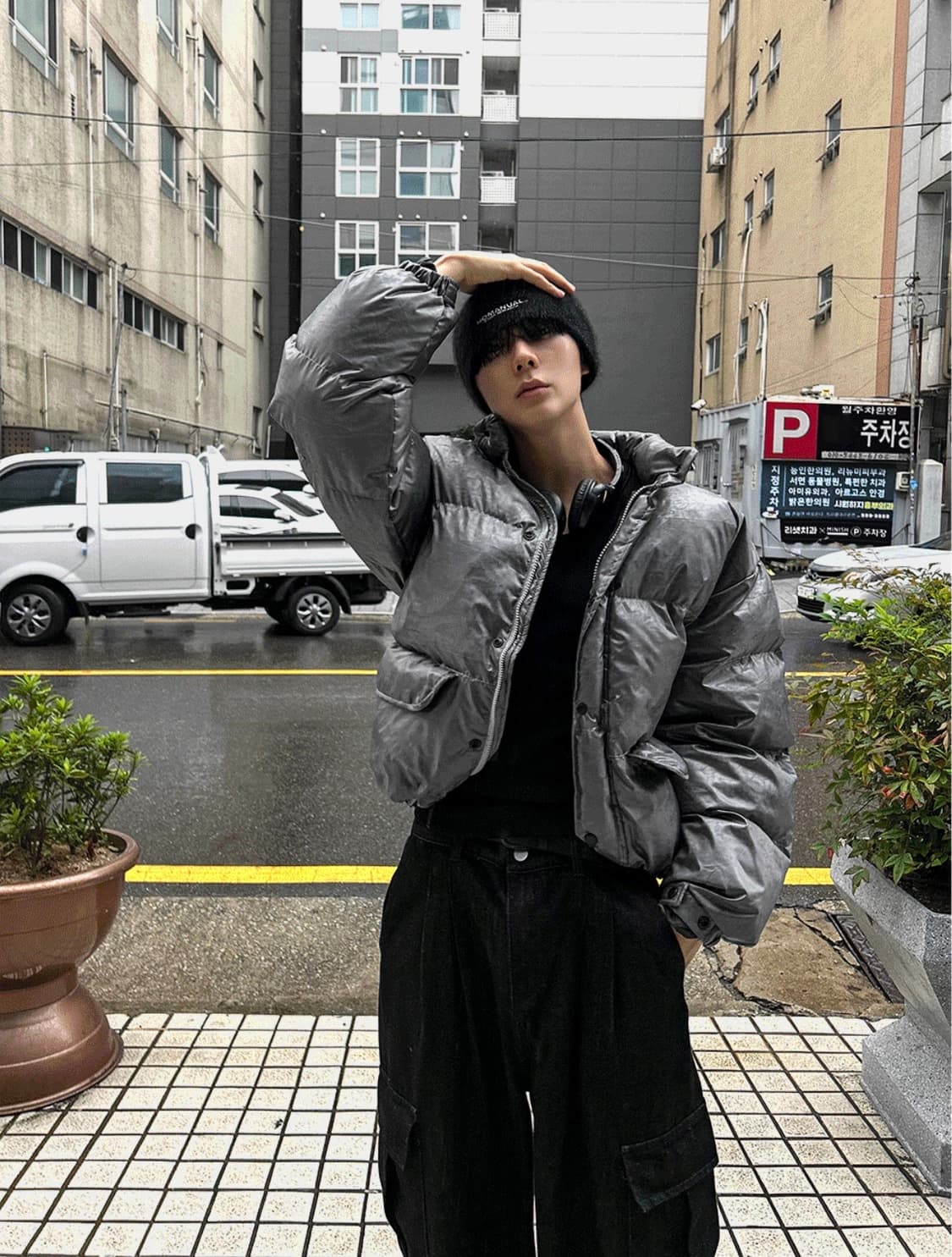 코시하루 키오프 패딩 메탈그레이 상품이미지2