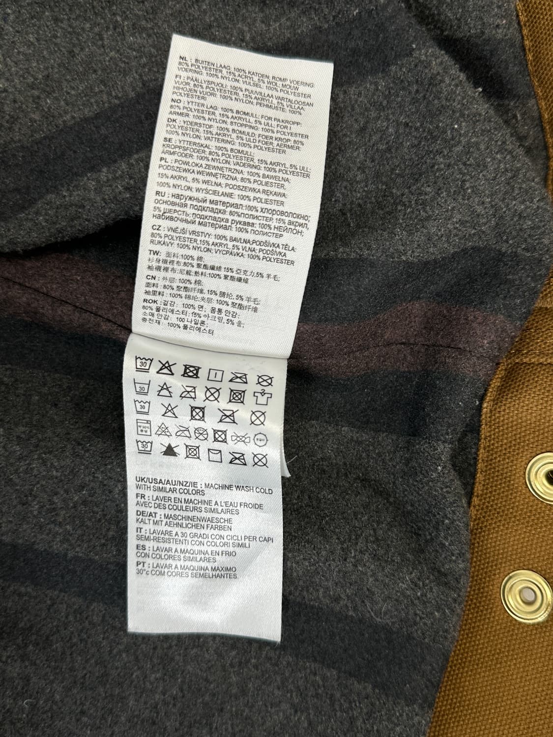 칼하트 WIP 디트로이드 해밀턴브라운 M 상품이미지7