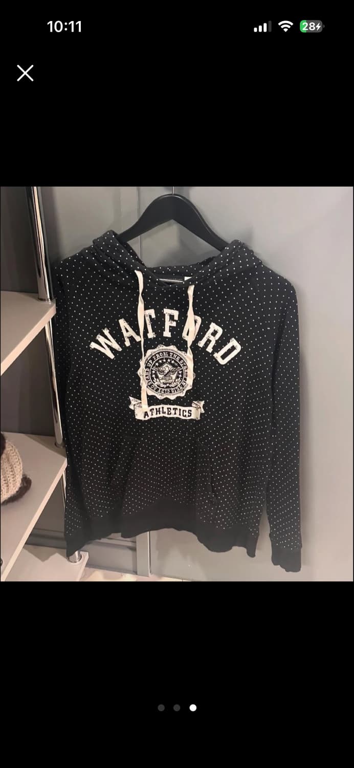 빈티지 도트 후디 상품이미지3