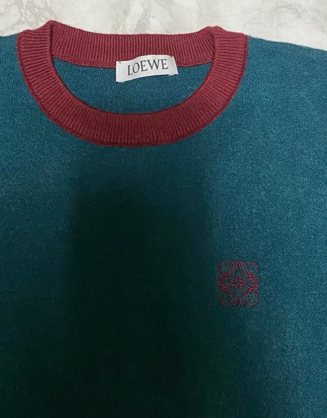 로에베 배색 니트 빈티지샵 사이즈 100 상품이미지2