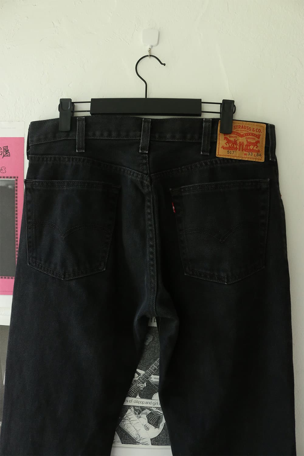 리바이스 517 블랙 부츠컷 팬츠 33" 상품이미지6