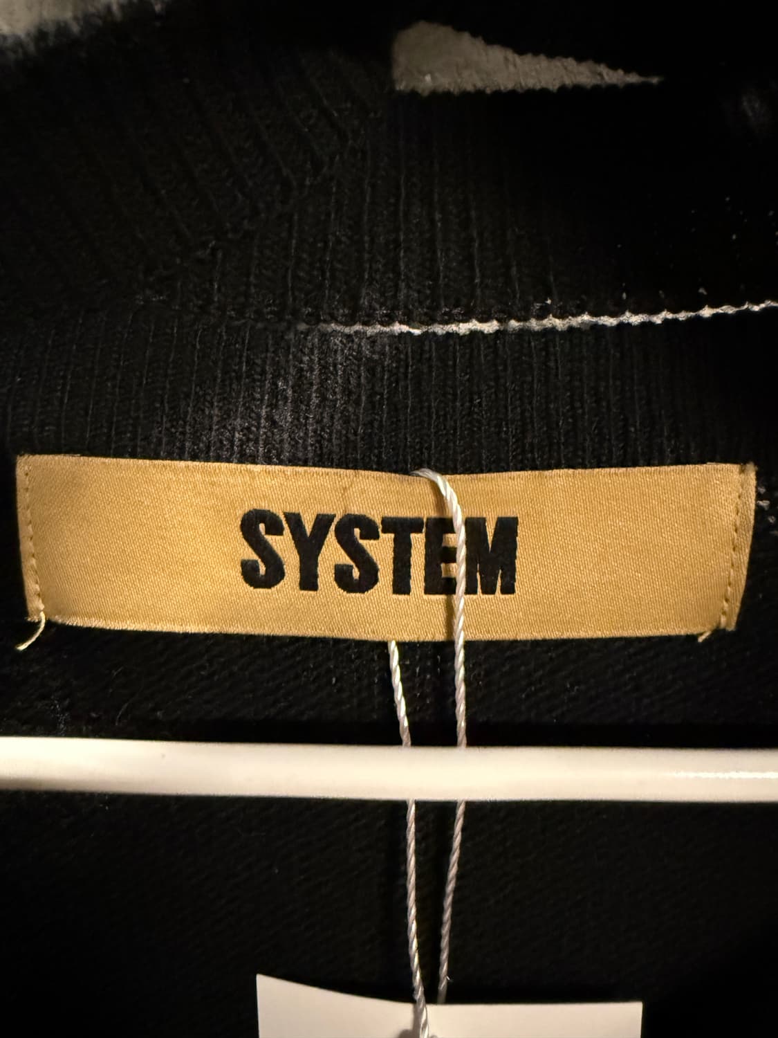 시스템 울 니트 스웨터 블랙 95 상품이미지5
