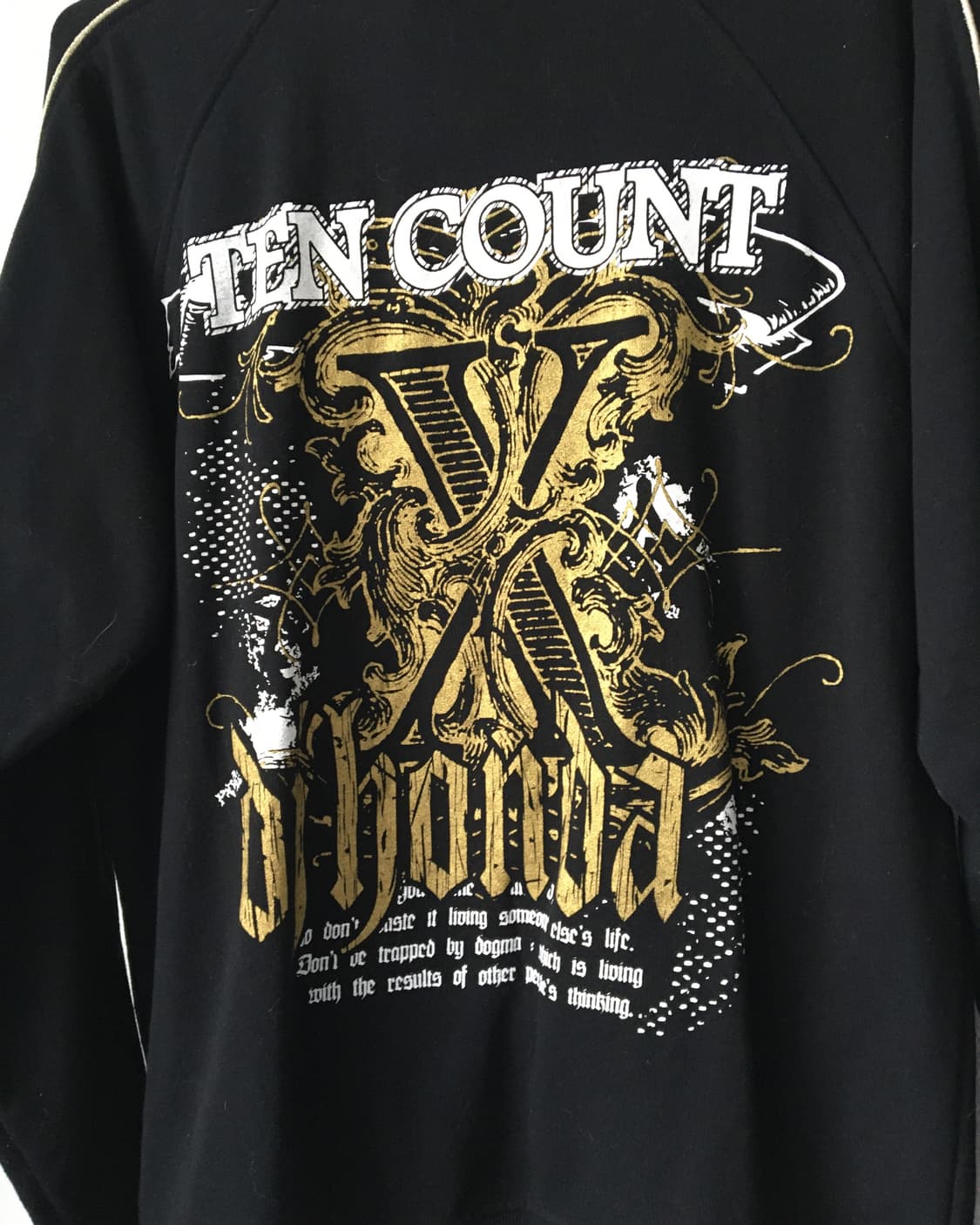 Back printing point high neck zip up 상품이미지4