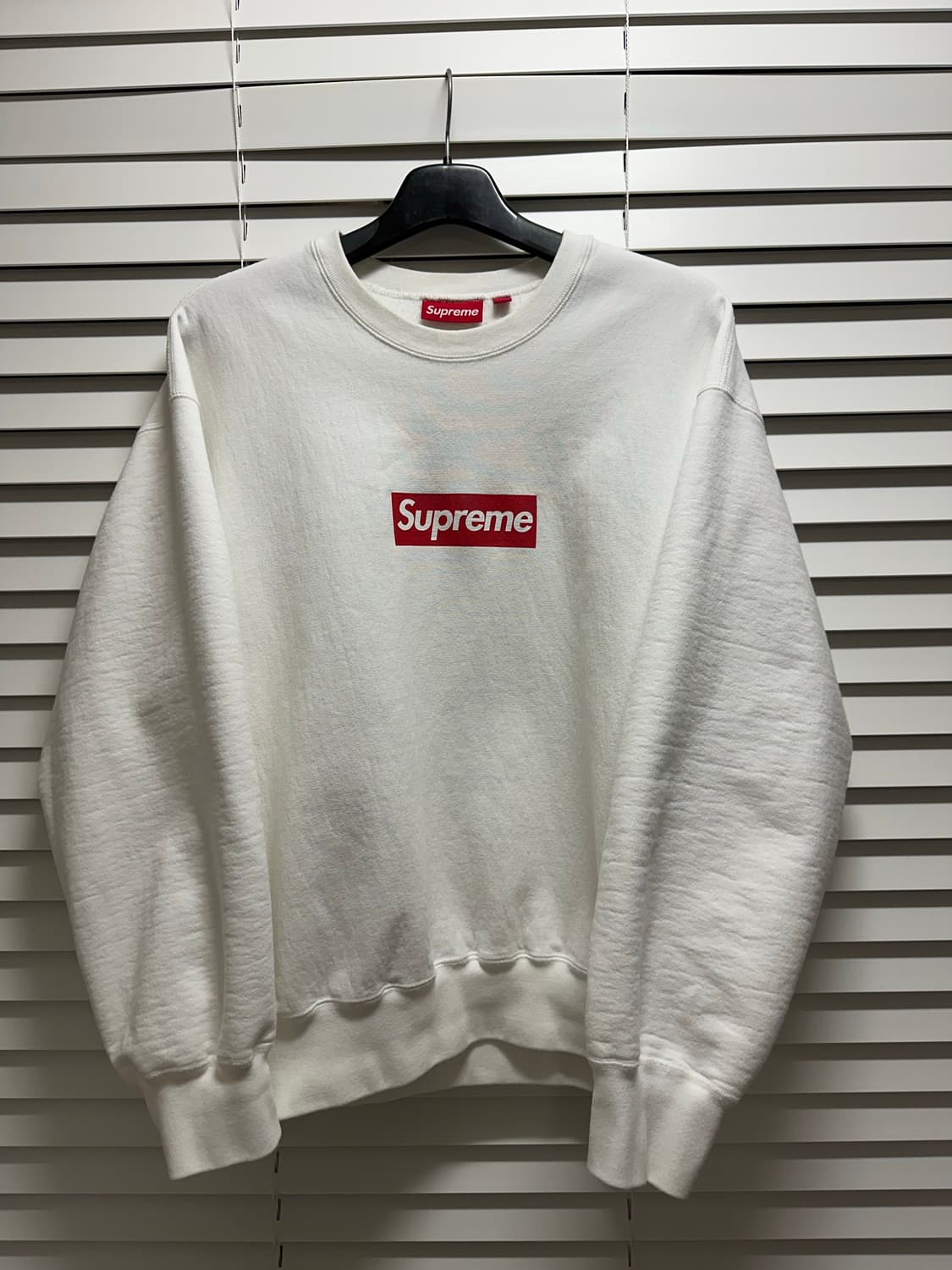 슈프림 워시드 박스로고 스웻셔츠 L 상품이미지1