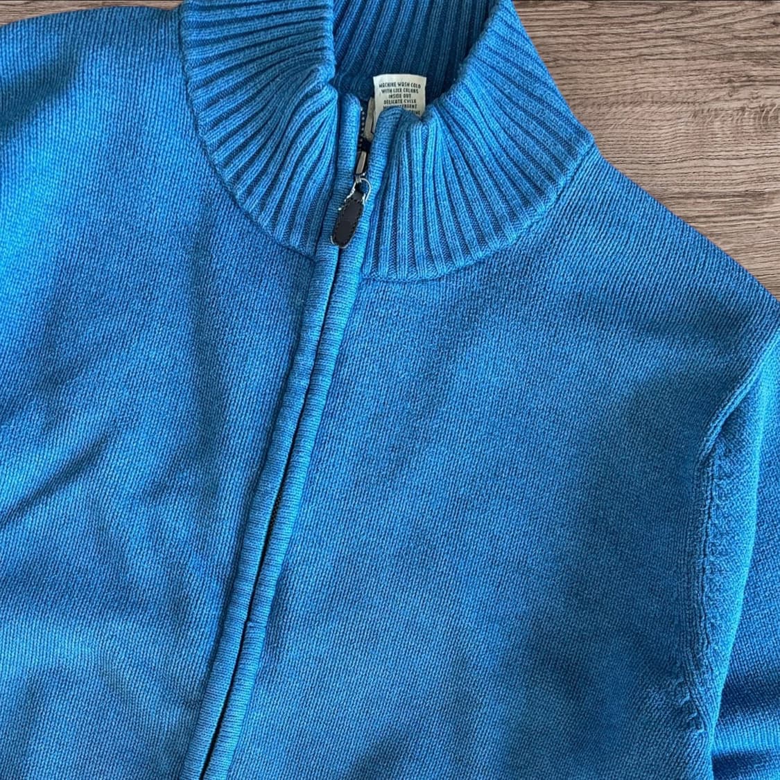 00s L.L.Bean Cotton Knit Zip-up 상품이미지2