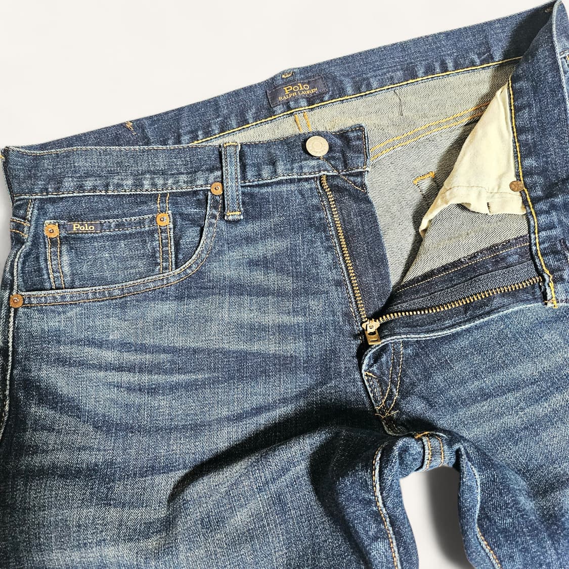[32][폴로 랄프로렌] 햄튼 릴렉스 스트레이트 셀비지 데님 상품이미지4