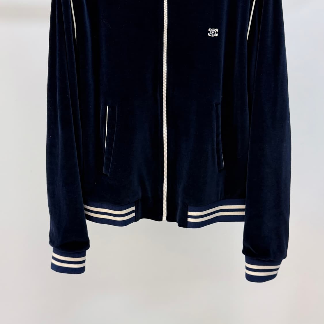 [S+급/XL] 셀린느 트리오페 벨벳 트랙 자켓 집업 상품이미지3