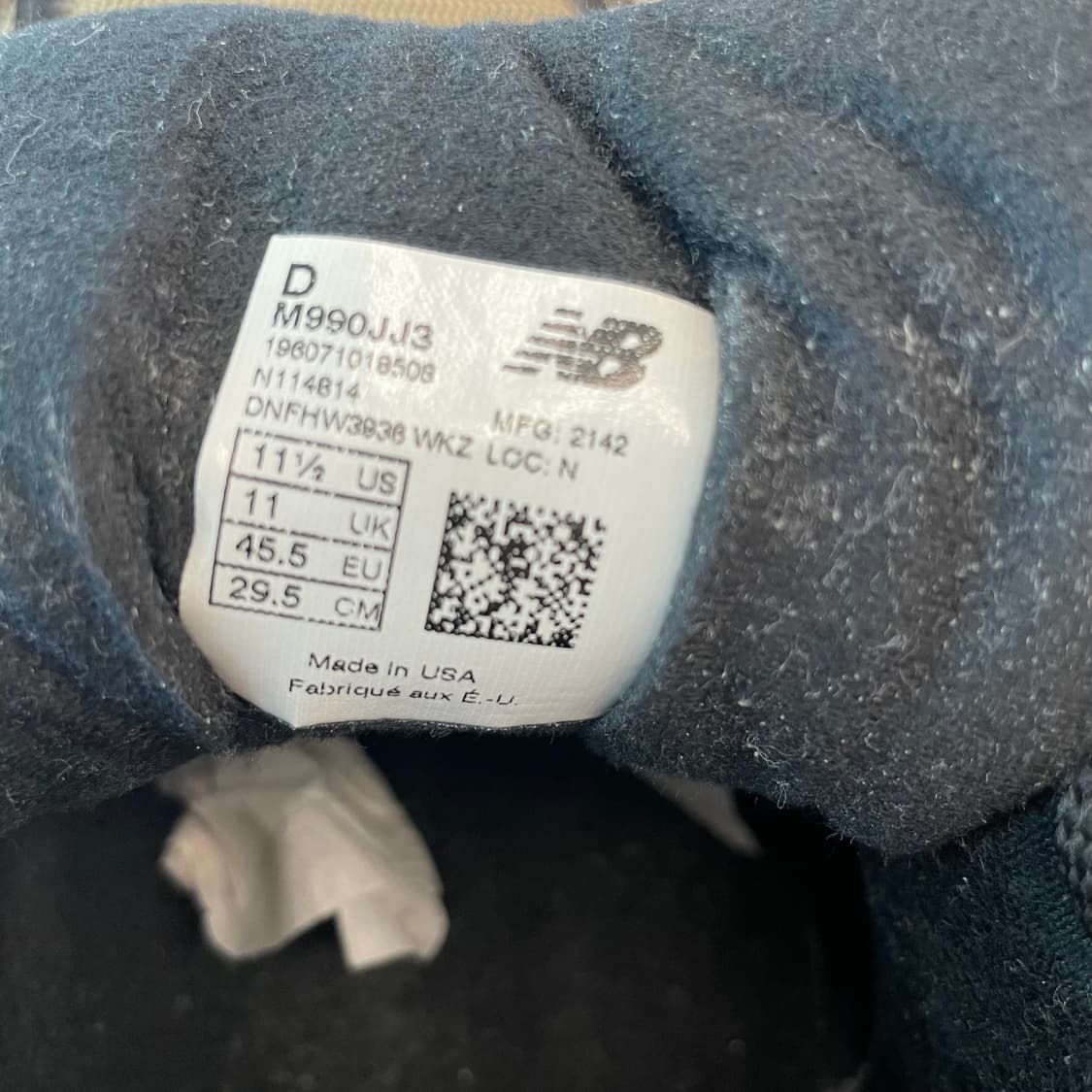 뉴발란스 x JJJ자운드 990v3 브라운 블랙 상품이미지7