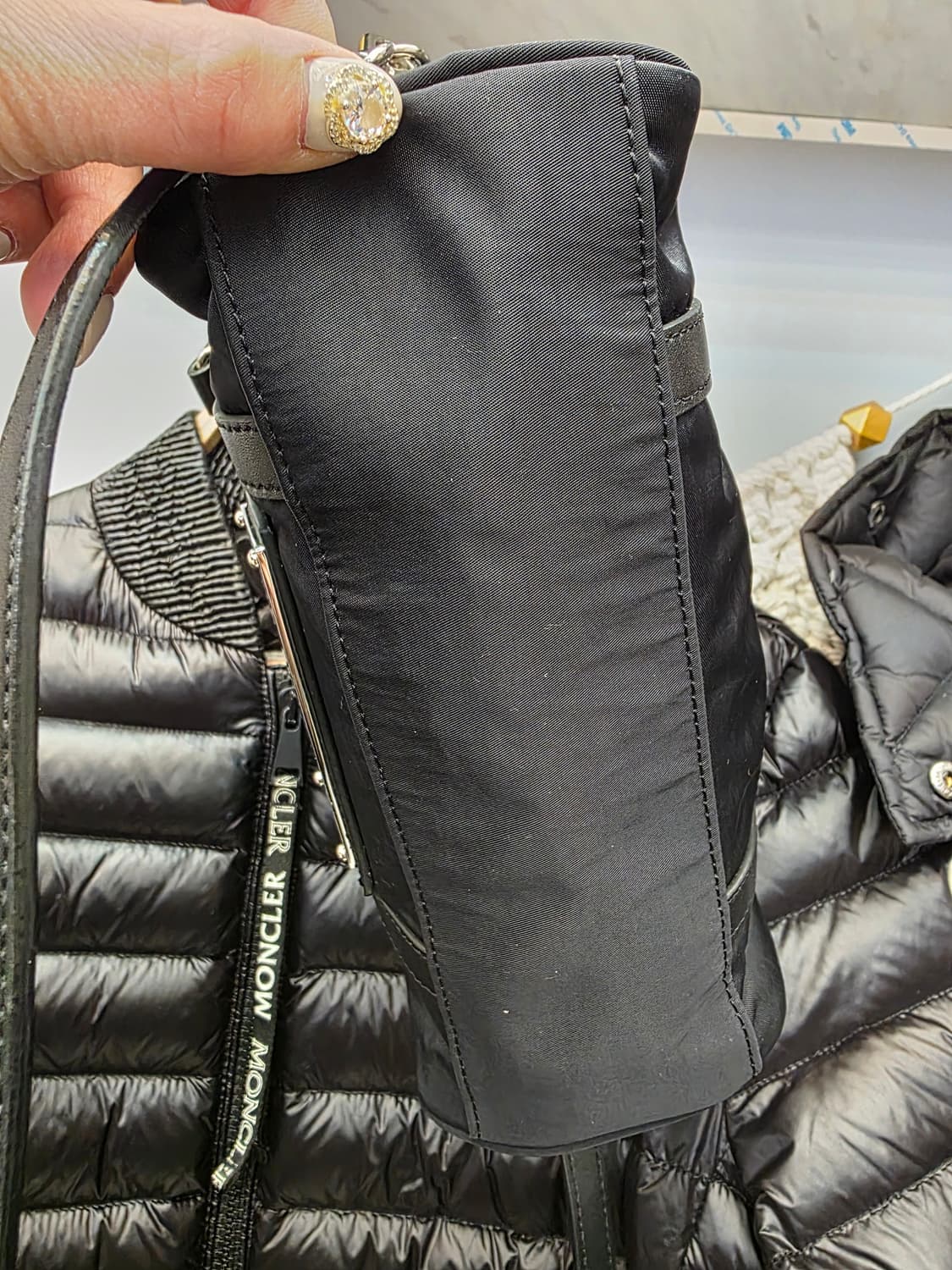 마뗑킴 스포티 토트 크로스백  블랙 상품이미지5