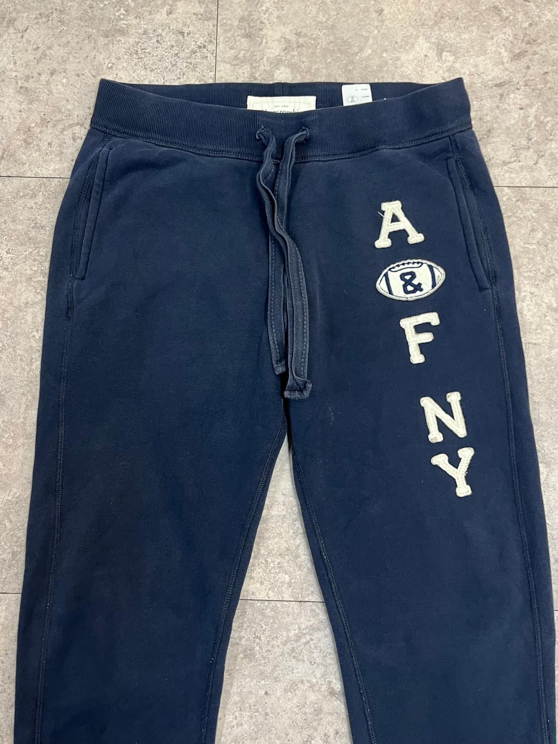 아베크롬비 기모 밴딩 스웻 팬츠 네이비 M #csz3272 상품이미지4