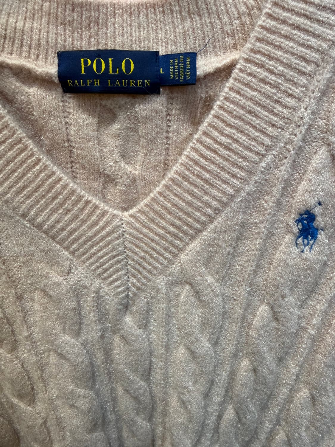 폴로랄프로렌 꽈배기 니트 조끼 상품이미지3