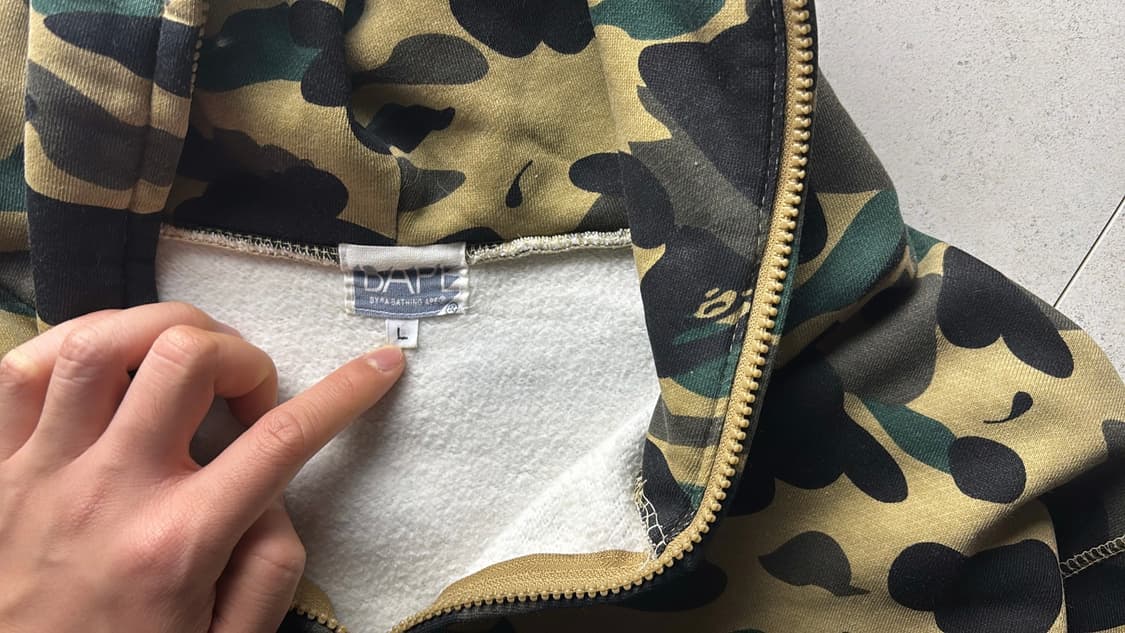 베이프 카모 비즈 후드집업 상품이미지6