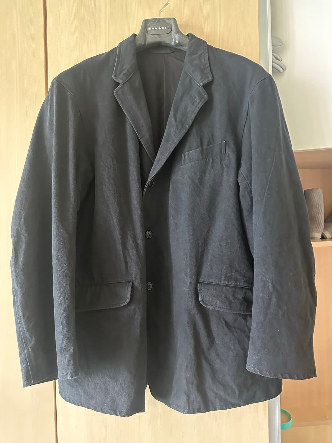 코모리 25ss 블랙드릴 셋업 자켓 2 테이퍼드 팬츠1 상품이미지2