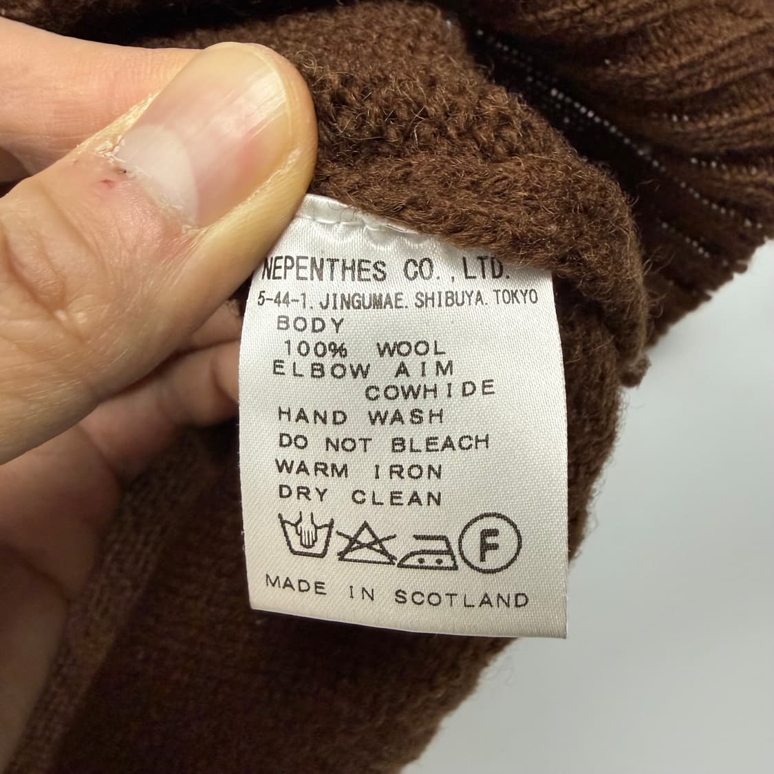 (100) 니들스 셔틀랜드 울 엘보우패치 가디건 상품이미지8
