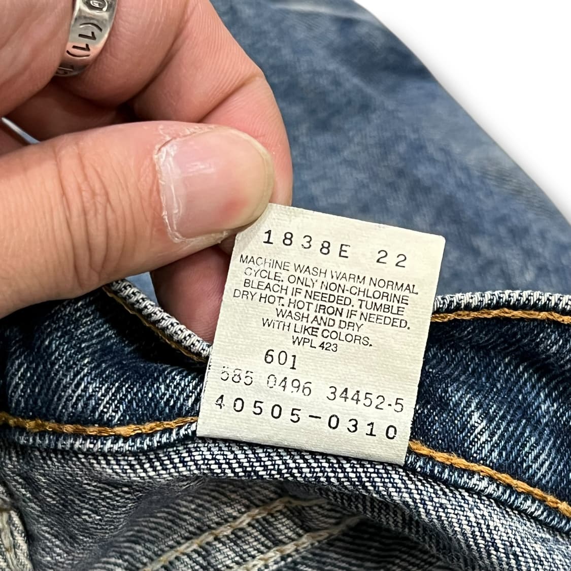 USA 리바이스 505 오렌지탭 데님팬츠y14167 상품이미지8