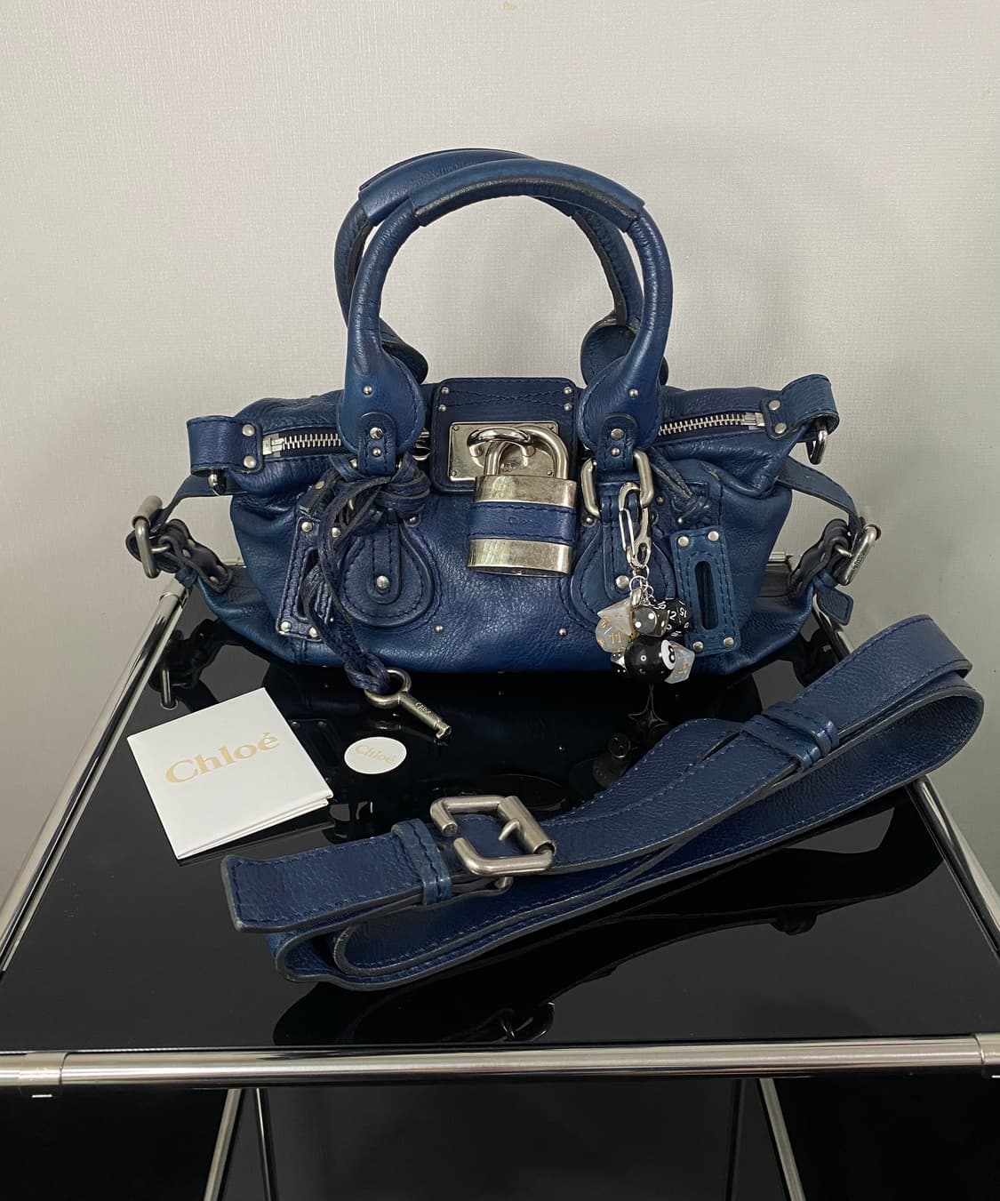 끌로에 패딩턴 Y2K 네이비 숄더백 상품이미지2