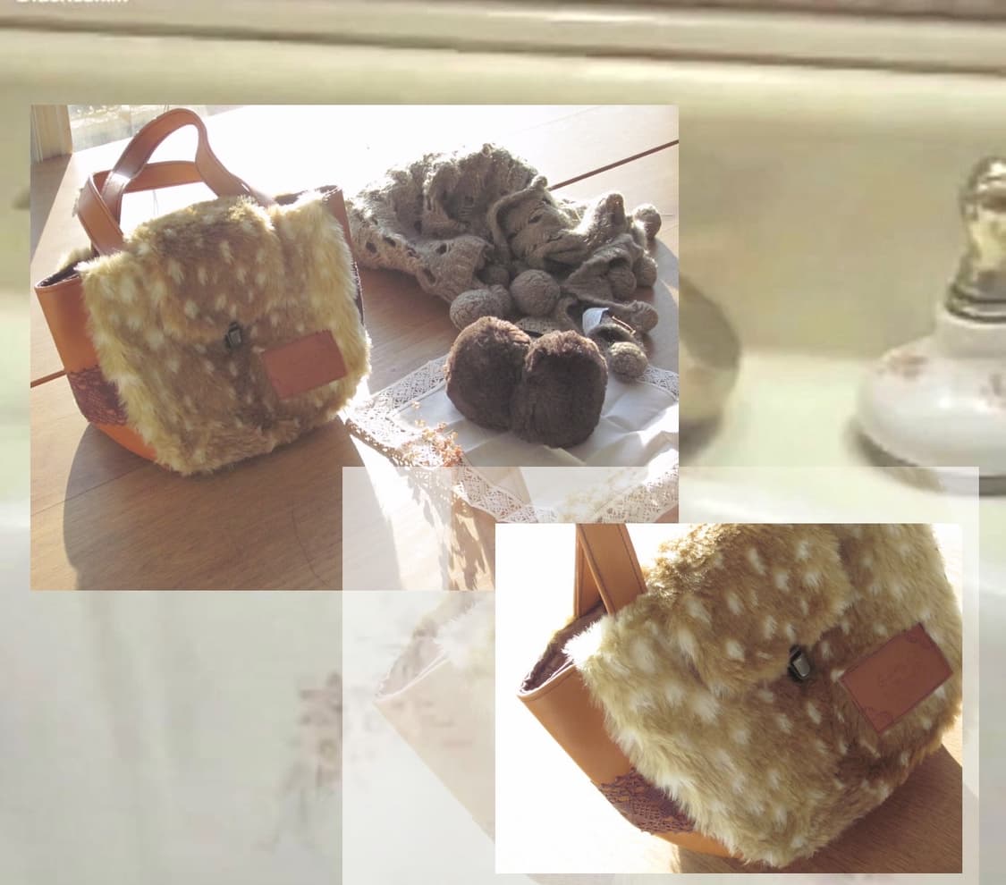 밤비코어 토트백 귀마개 머플러 3pcs 세트 상품이미지2