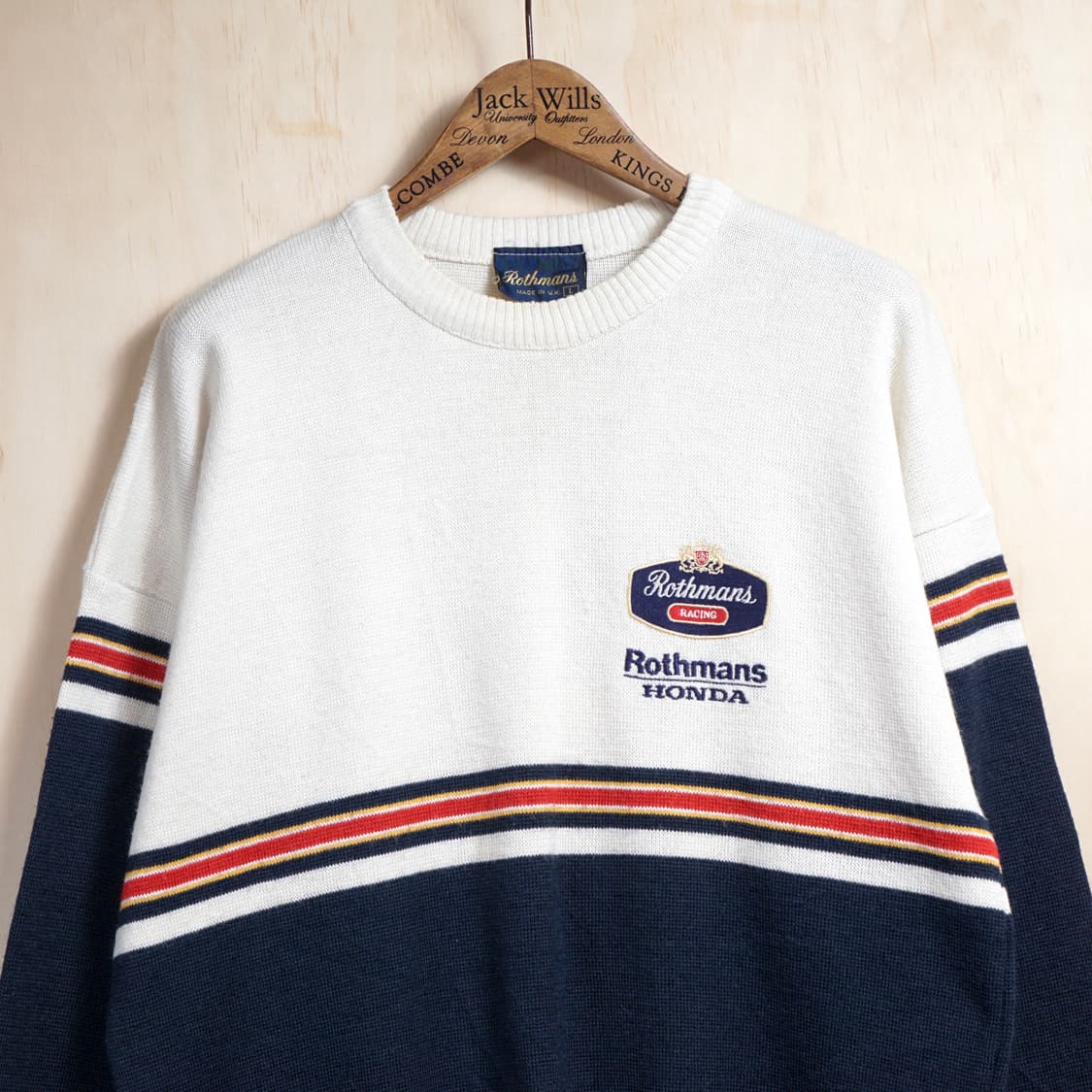 1980s Rothmans 혼다 레이싱 영국제 니트 상품이미지3