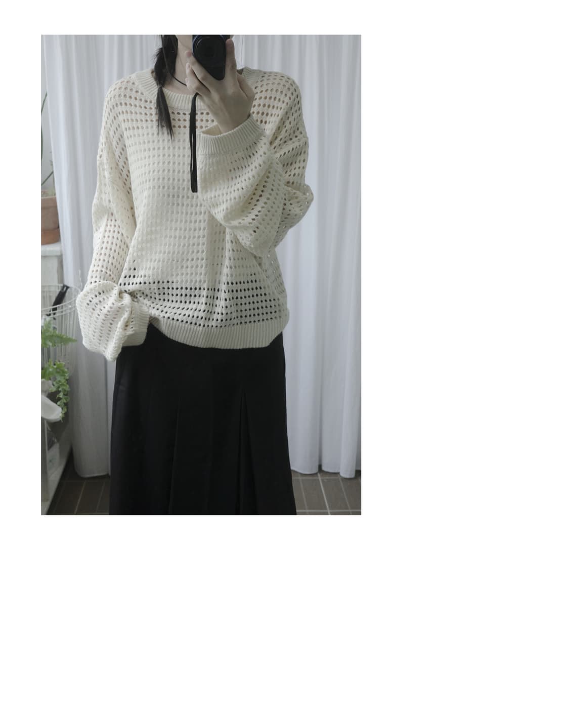 Square hole knit 상품이미지1