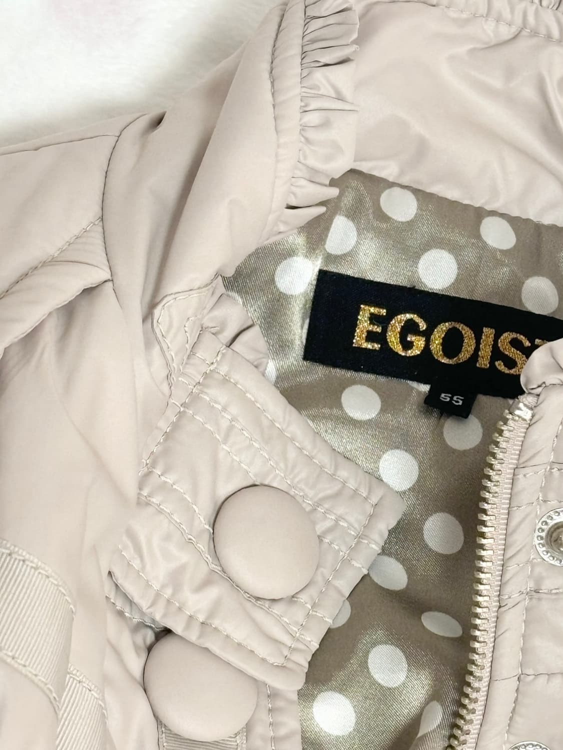 빈티지 에고이스트 그레이 도트 프릴 점퍼 갸루아카이브니혼진너드 상품이미지2