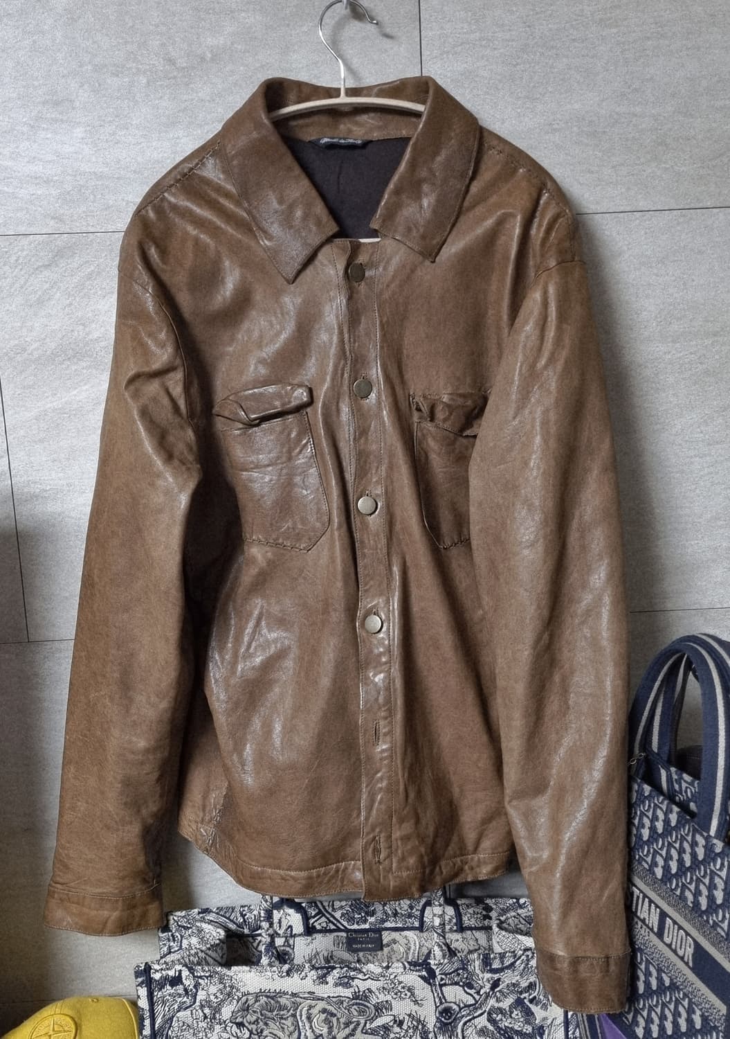 정품) 빠니깔레 레더 자켓  상품이미지1