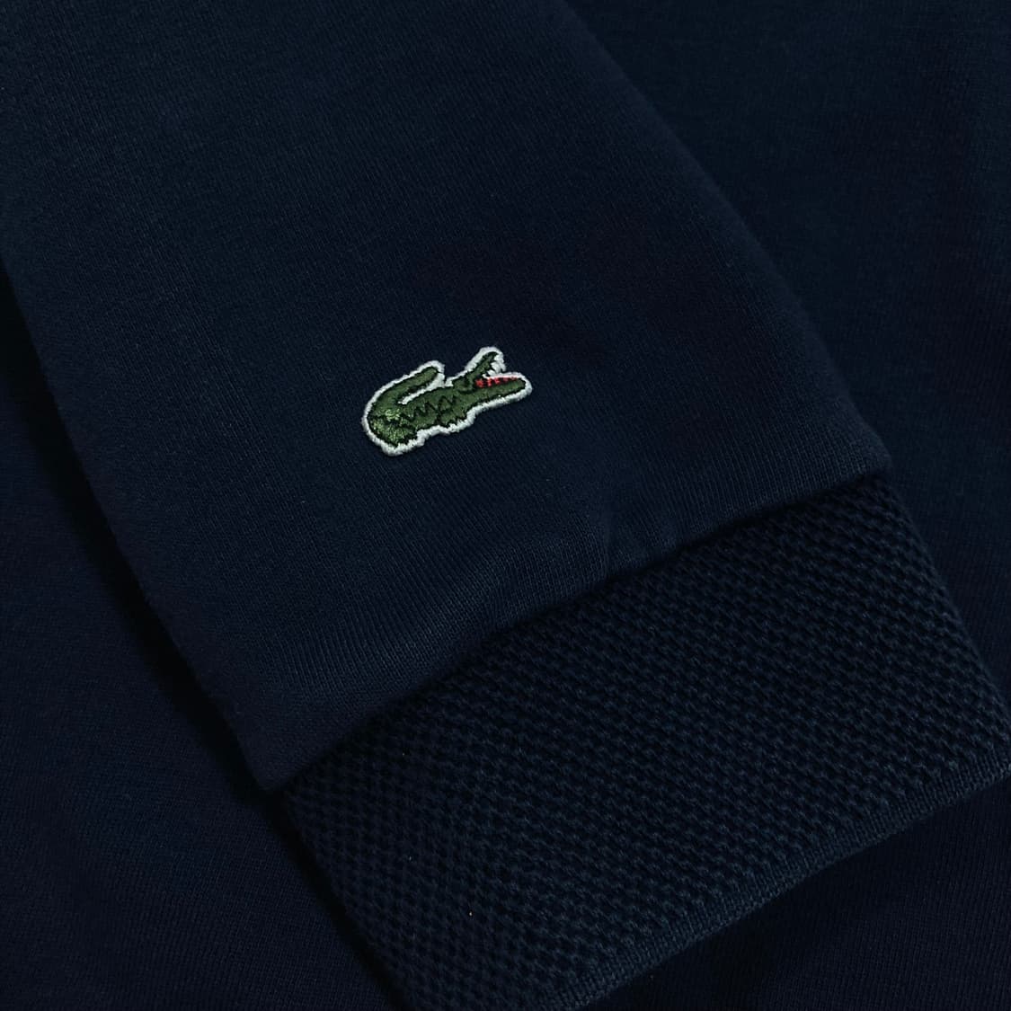 라코스테 스펠아웃 로고 네이비 맨투맨 상품이미지3