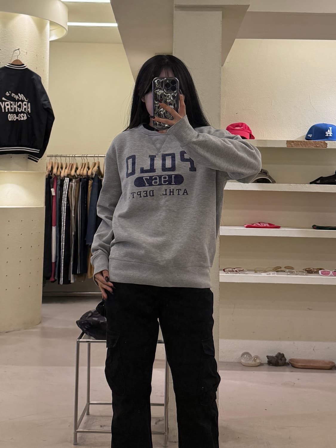 폴로랄프로렌 1967 로고 스웻셔츠 그레이 U1558 상품이미지1