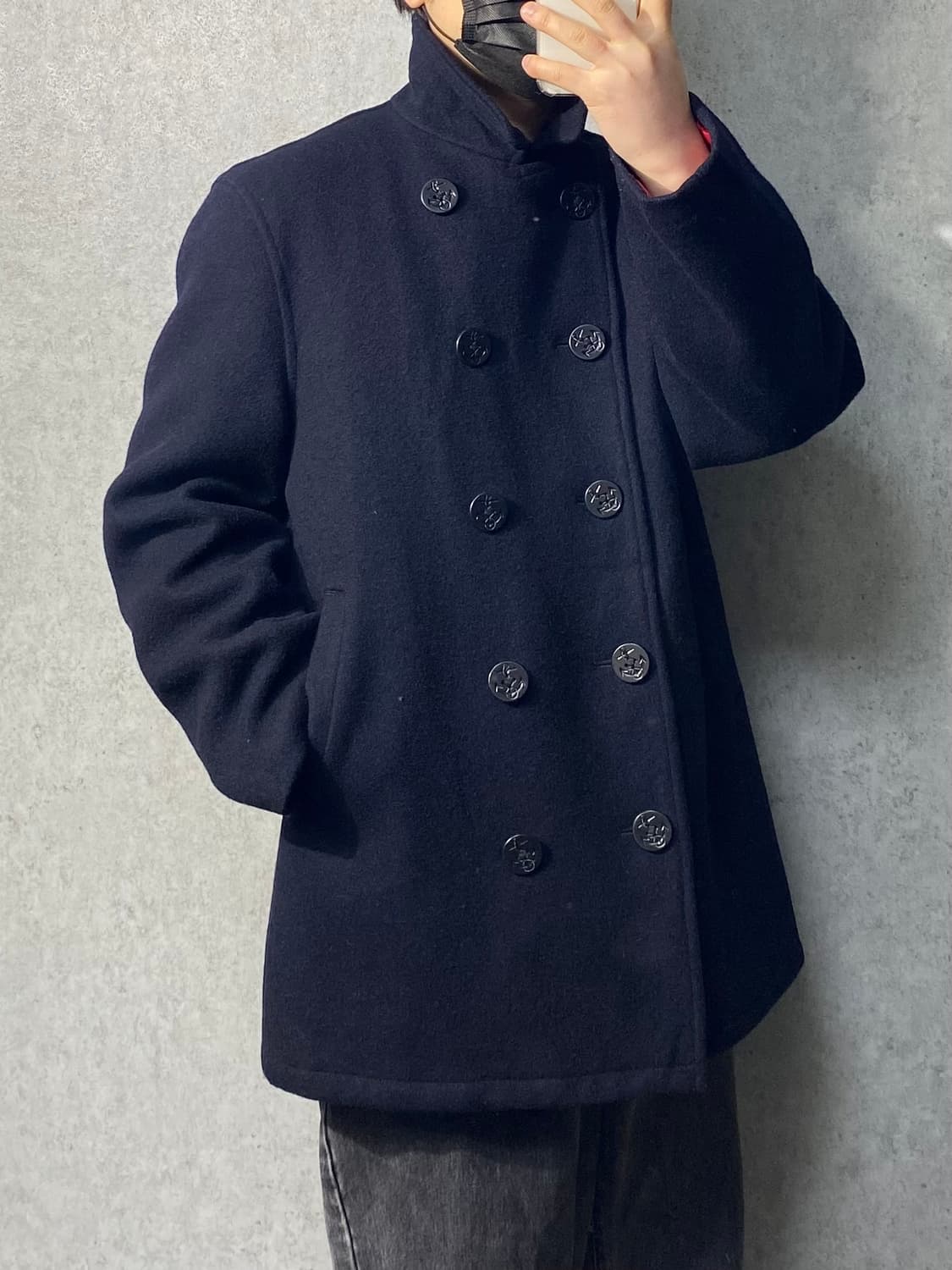 [L] 90s J.Press 제이프레스 네이비 울 피코트 상품이미지10