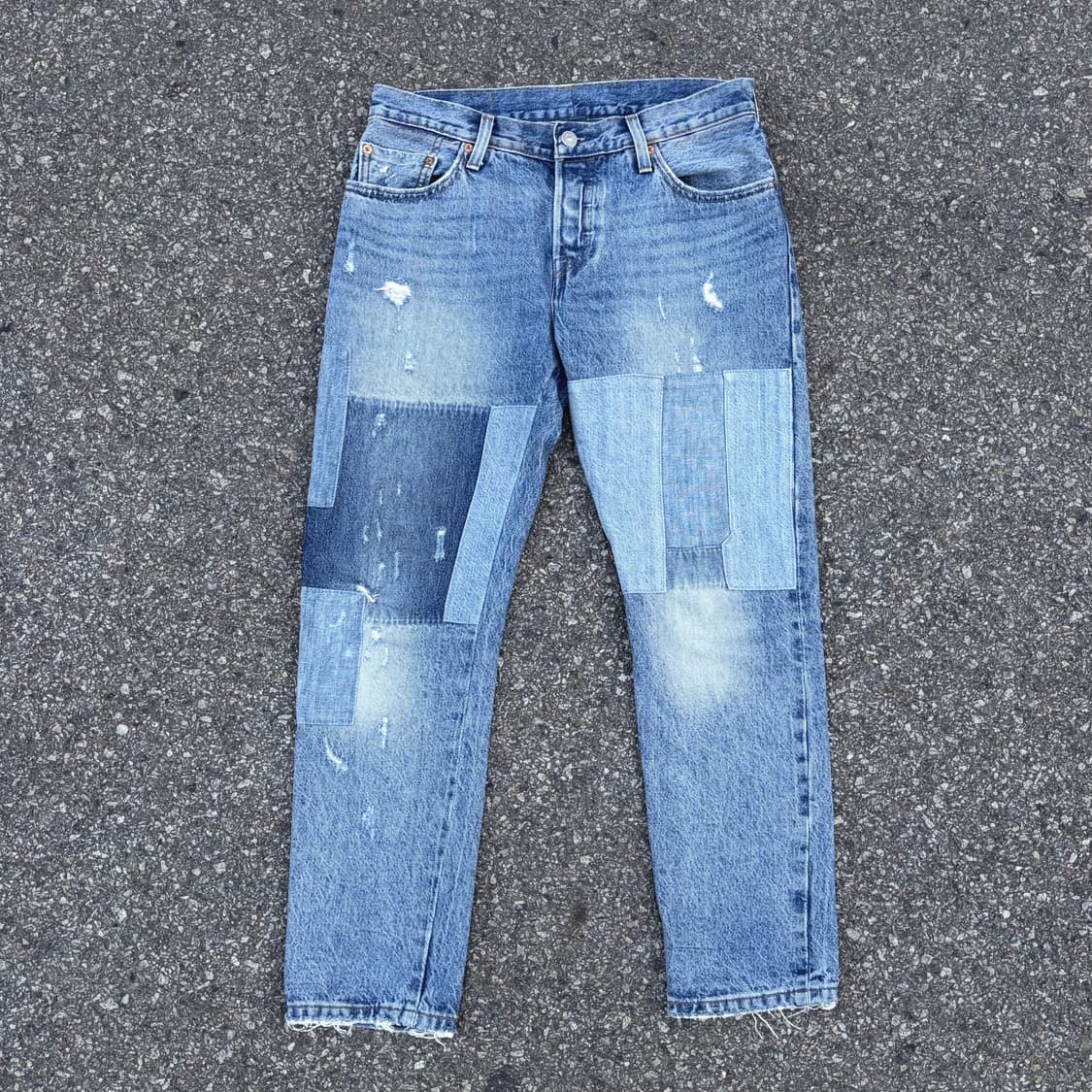 리바이스 501 CT 패치워크 셀비지 진 (32) 상품이미지1