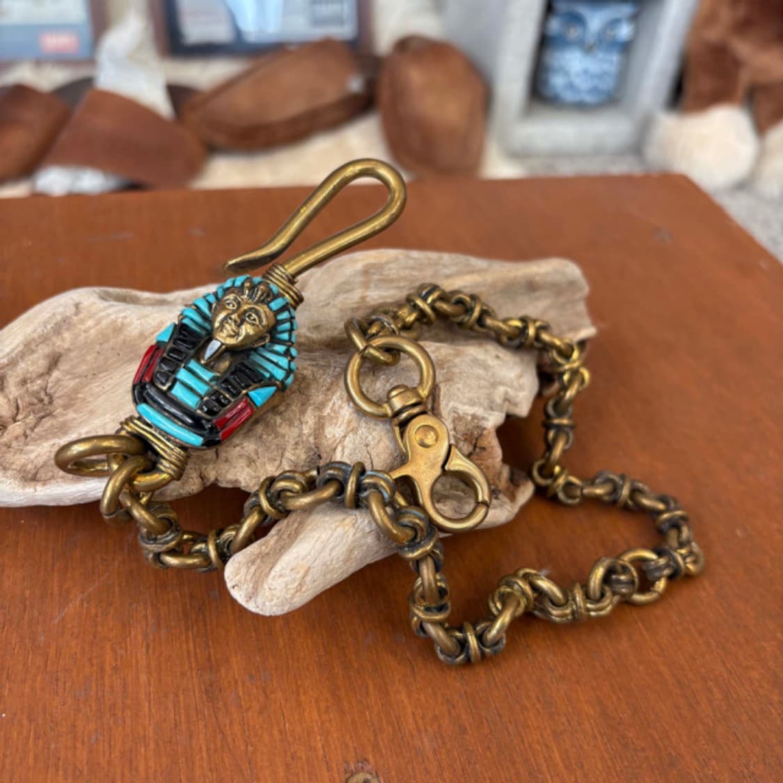 인디언쥬얼리 네이티브아메리칸 왈렛체인 키홀더 상품이미지1