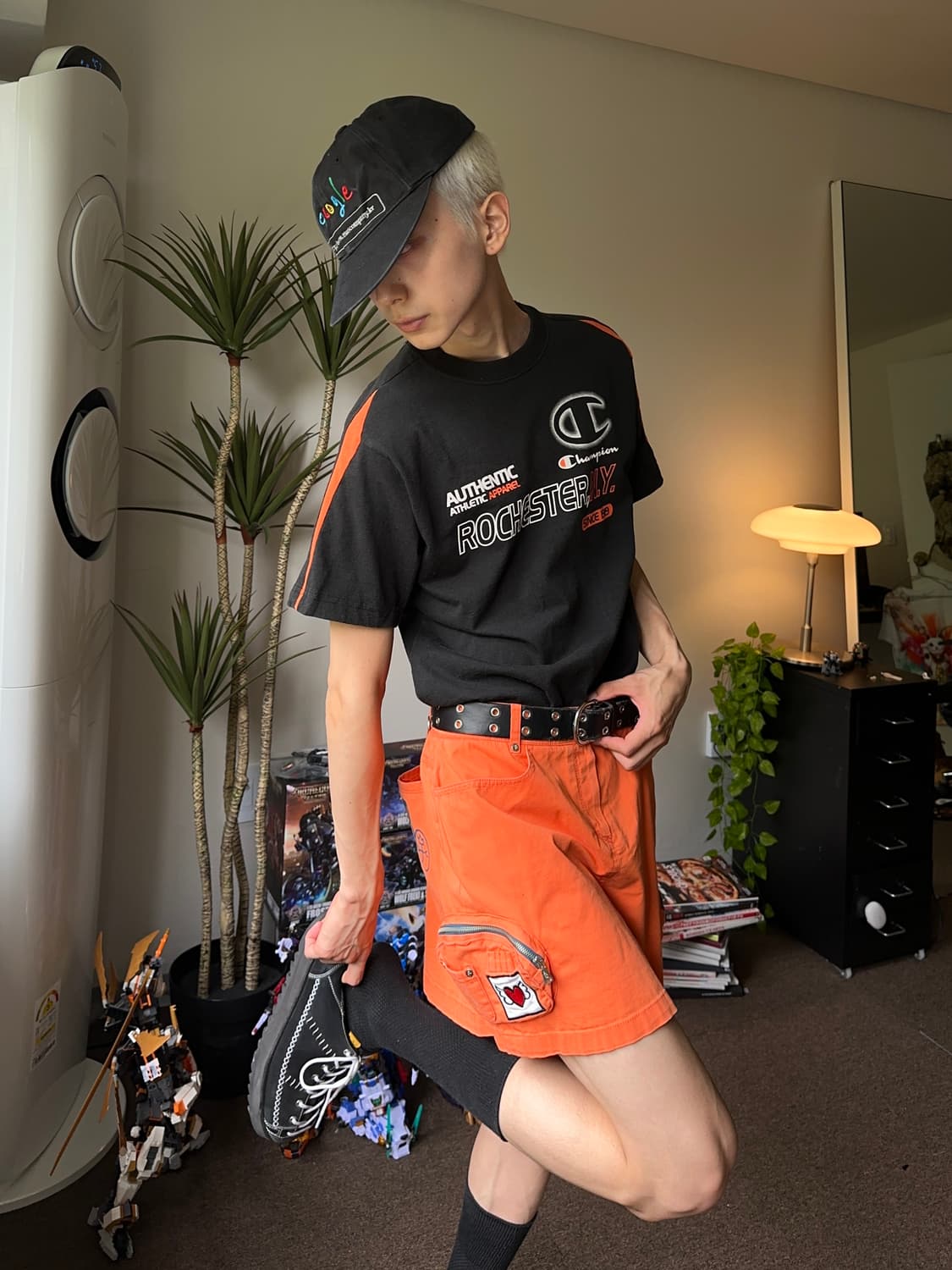 Champion 인시젼 & 로고 프린팅 티셔츠 상품이미지3