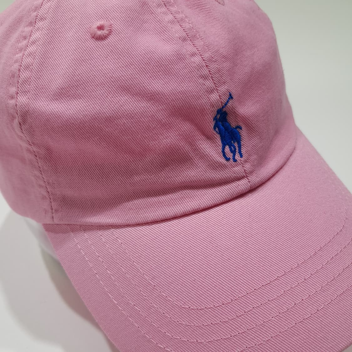 CL460 폴로 코튼 블루포니자수 핑크 볼캡 상품이미지1