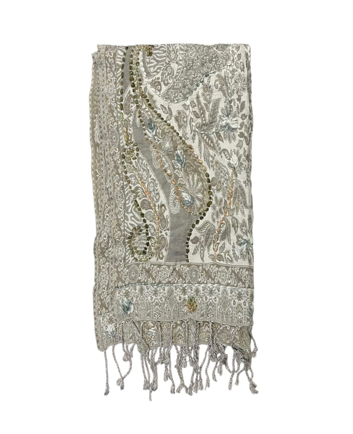 APPLIQUE PAISLEY MUFFLER 상품이미지1