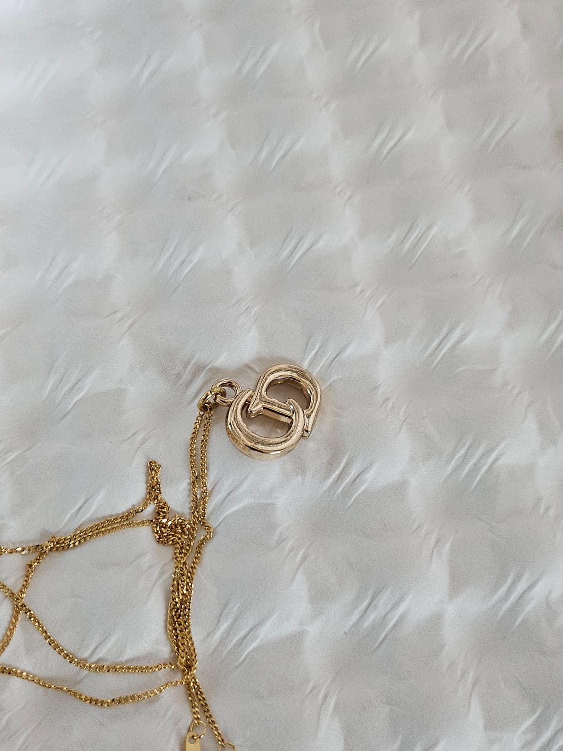 925 실버 디올 정품 빈티지 업사이클링 예리 목걸이 상품이미지3