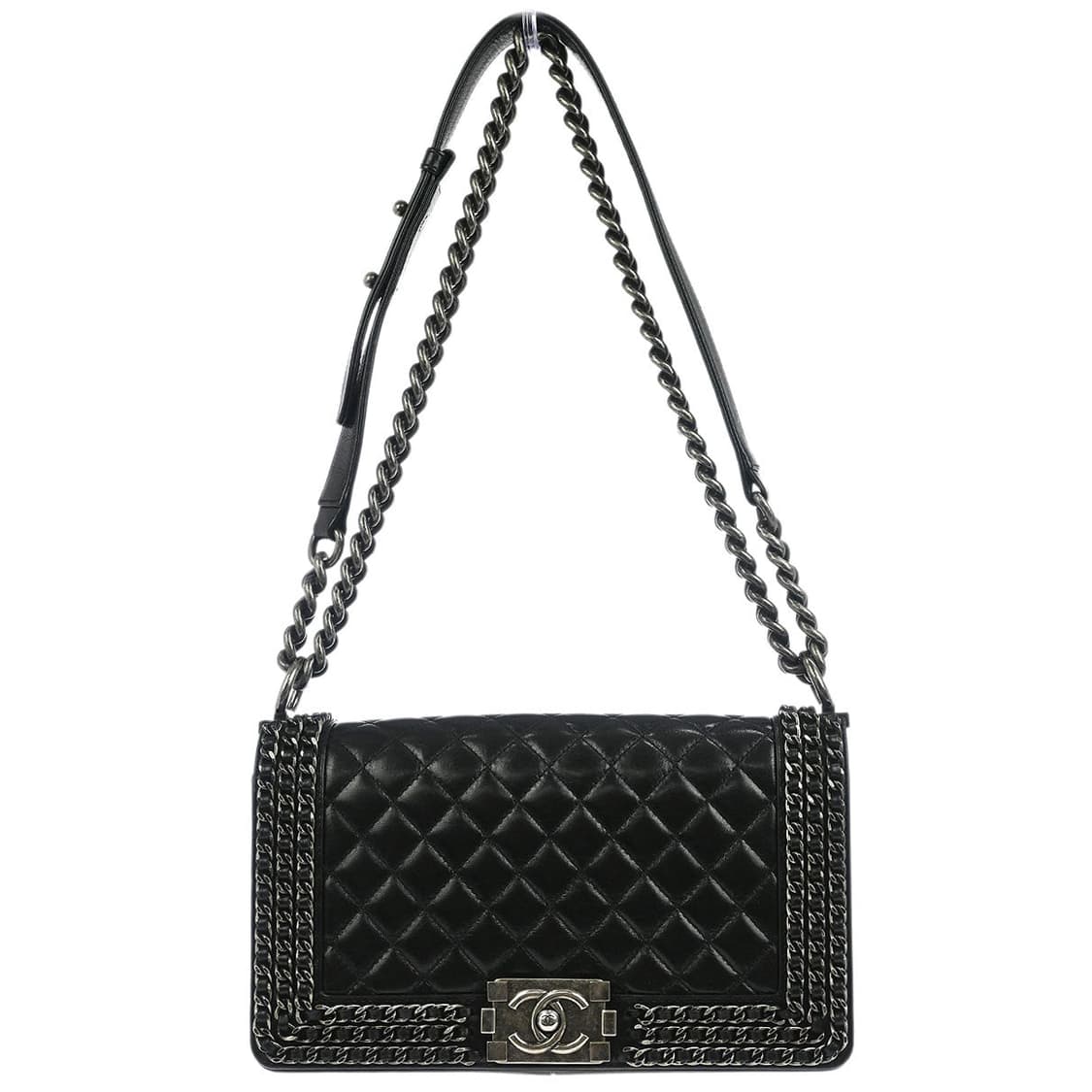 Boy Chanel Dark Navy Lambskin Medium bag 상품이미지1
