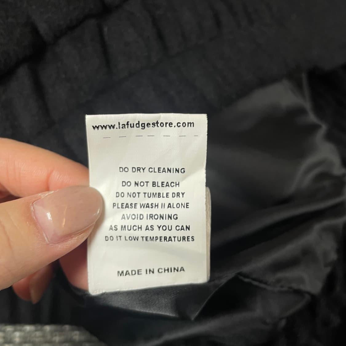 라퍼지스토어 블랙 울 카라 집업 자켓 S 상품이미지8