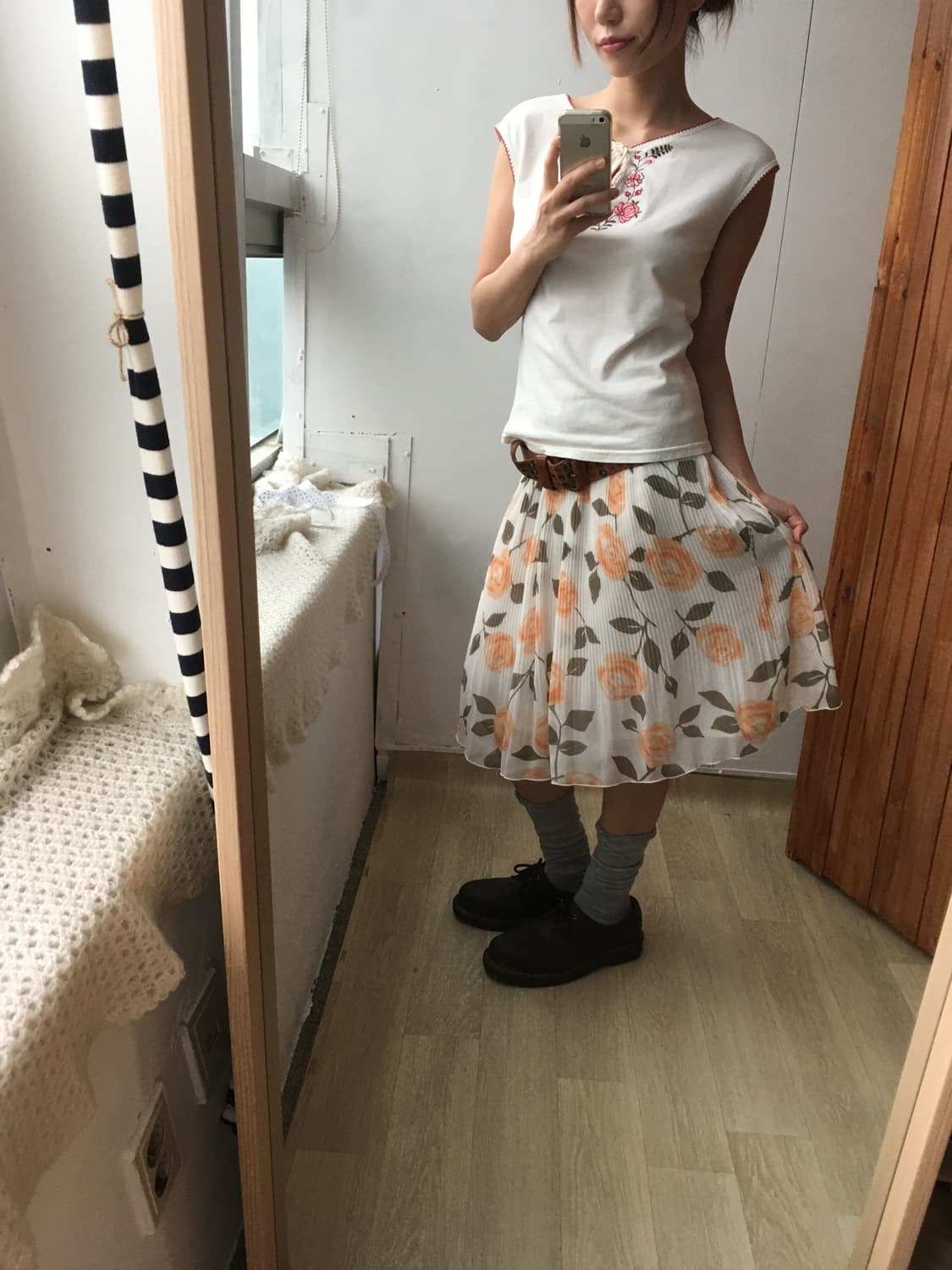 Rose Pleats Skirt 상품이미지4