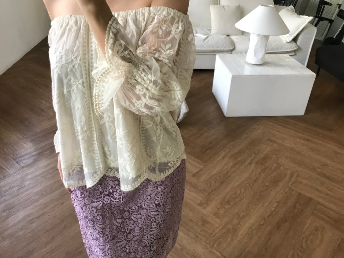 vintage lace blouse 상품이미지9