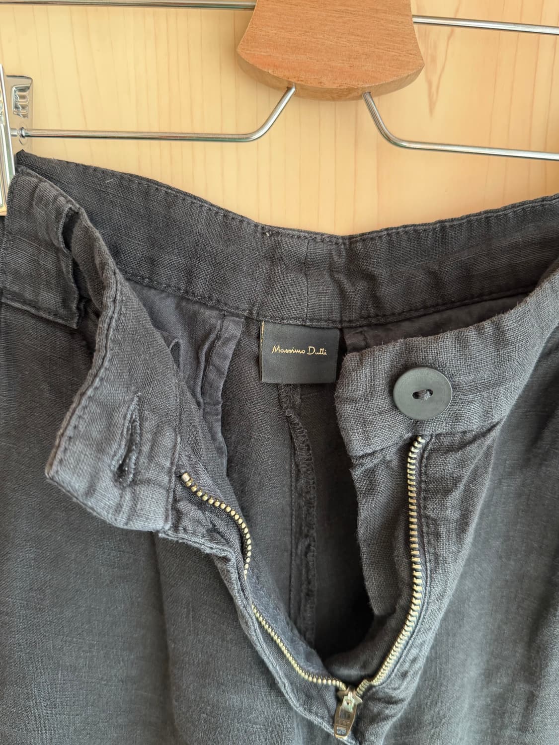 Massimo Dutti 린넨 반바지 검정 사이즈 36 상품이미지3