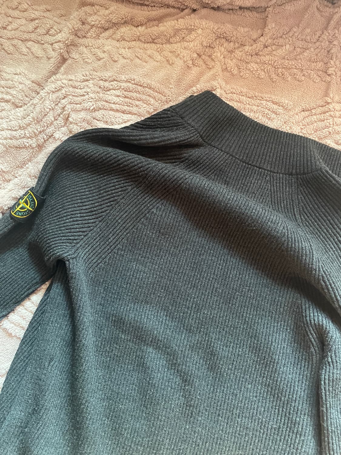 스톤아일랜드 투웨이 니트 후드집업 블랙M 상품이미지8