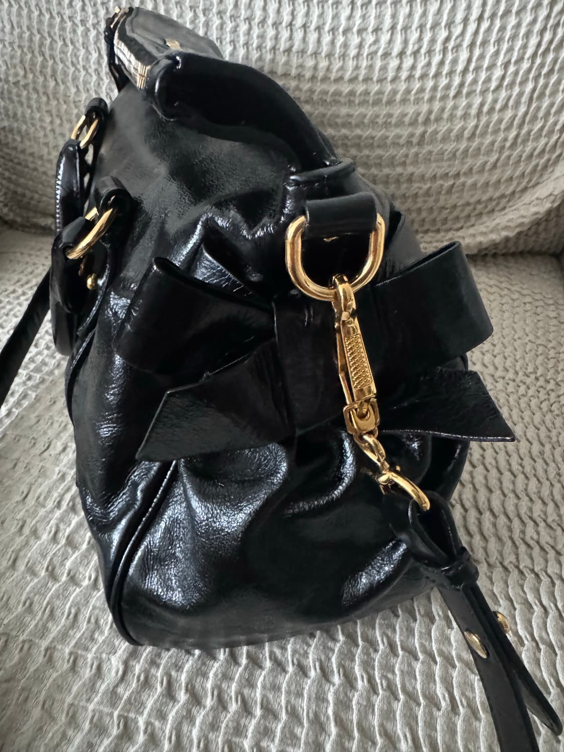 미우미우 비텔로 럭스 보우 사첼백 토트백 숄더크로스백 상품이미지6