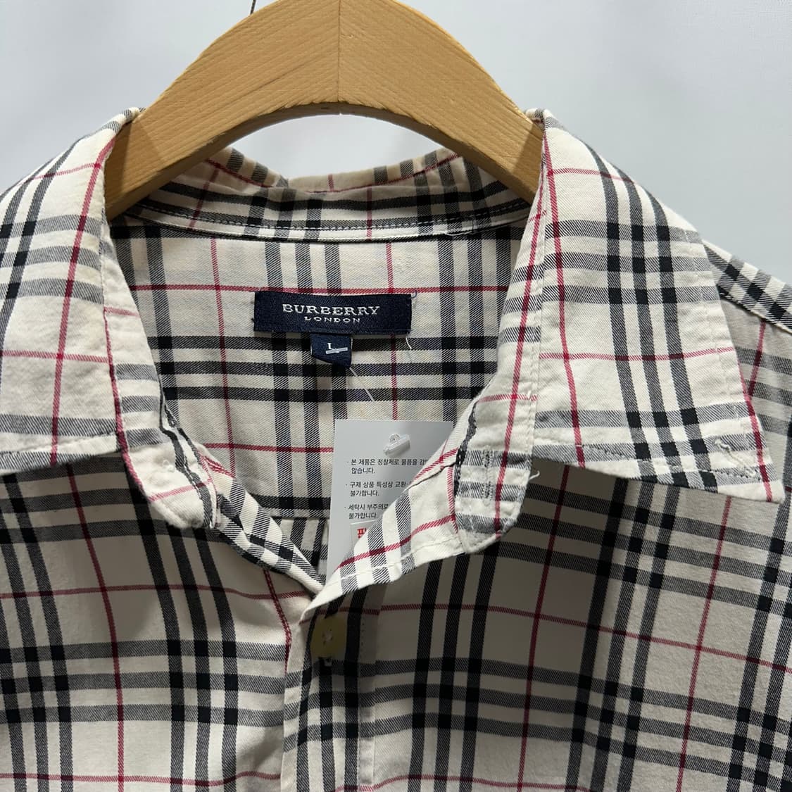 버버리 체크 셔츠 상품이미지3