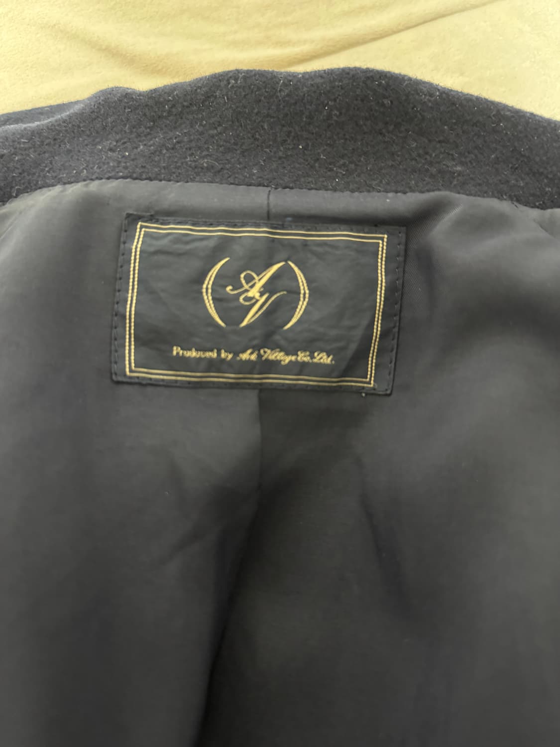 네이비 금장 버튼 여성 울 코트 상품이미지5