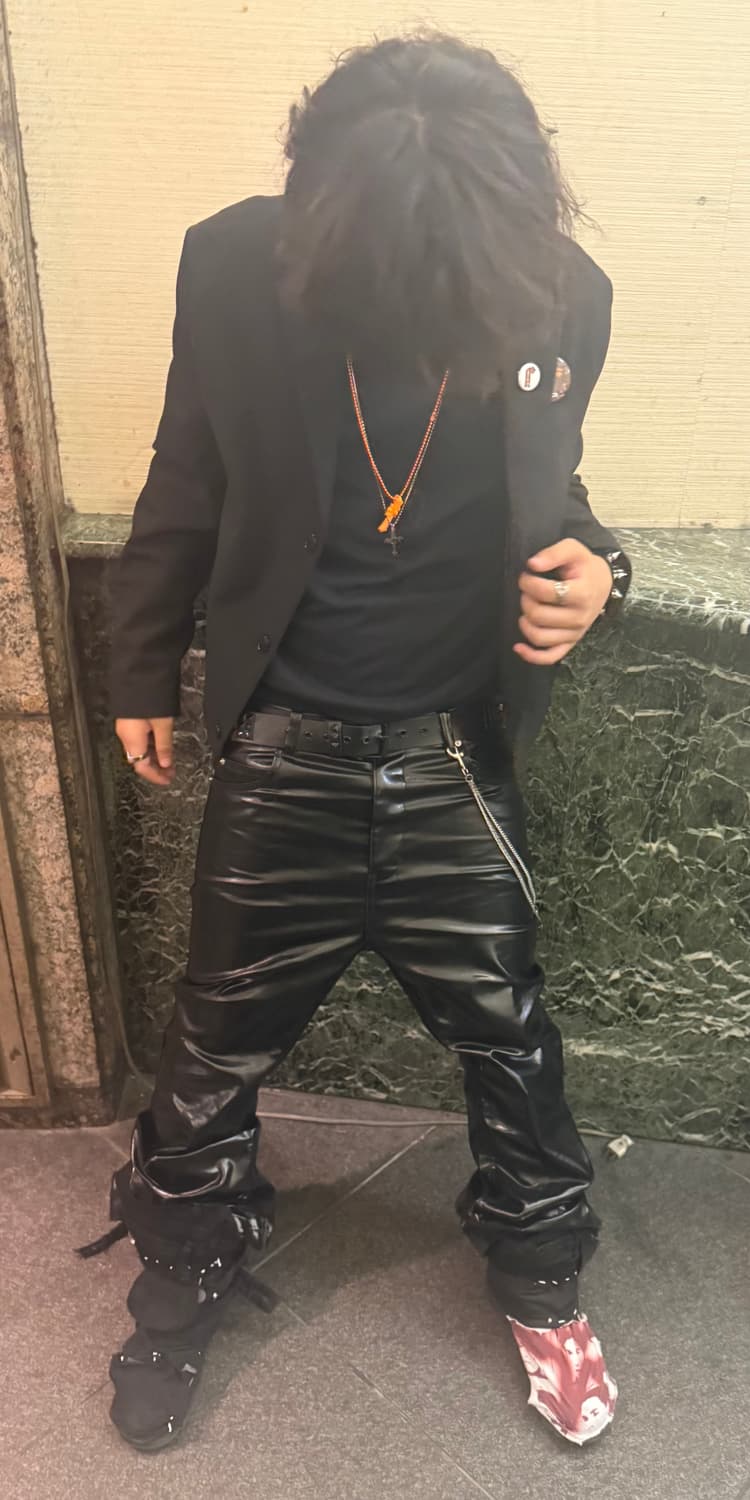 레더 팬츠 상품이미지1