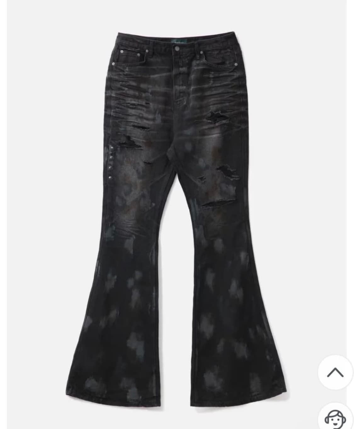 언더마이카 Mud Destroyed Wide Flare Jeans 상품이미지1