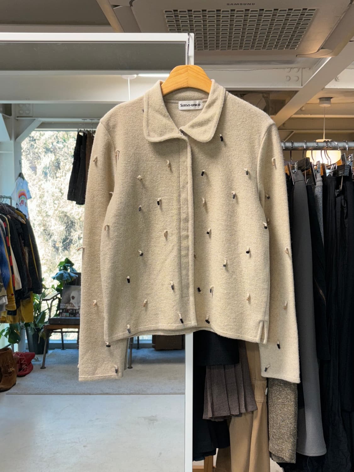 센소유니코 울 니트 자켓 상품이미지1
